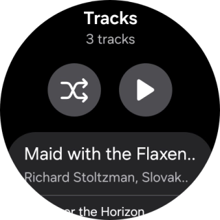 Press the required audio file.