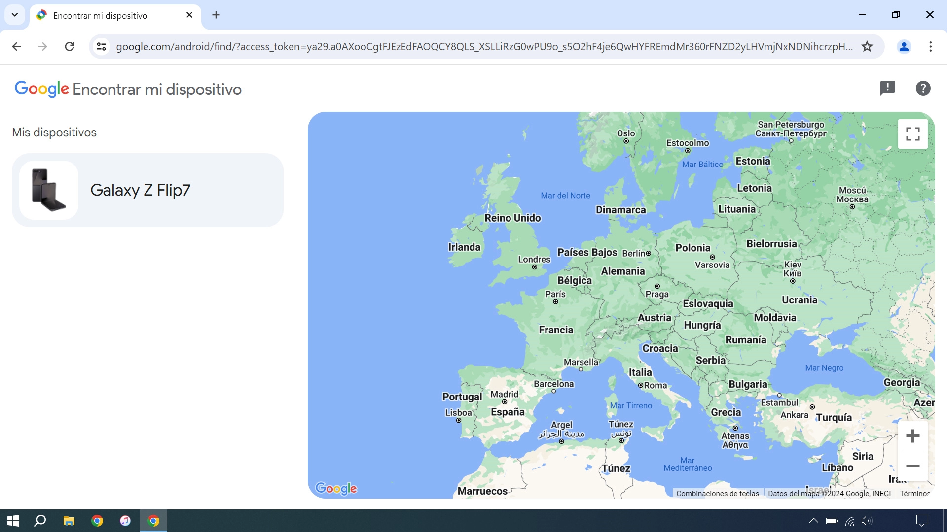 Haz clic en el dispositivo deseado.