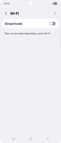 Pulsa el indicador para activar la función.