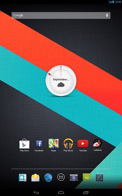 Press the settings icon.