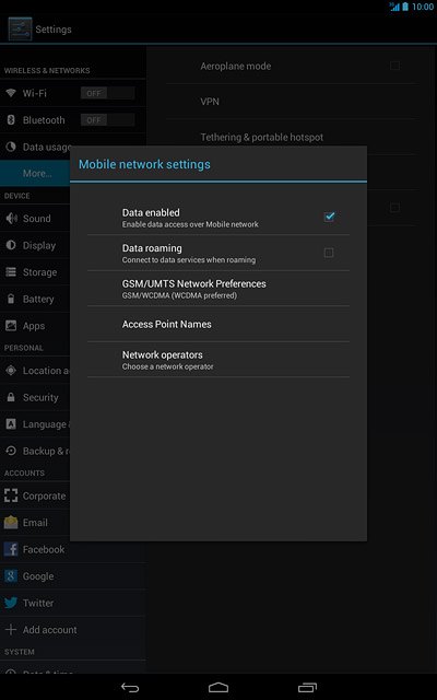 Press GSM/UMTS Network Preferences.