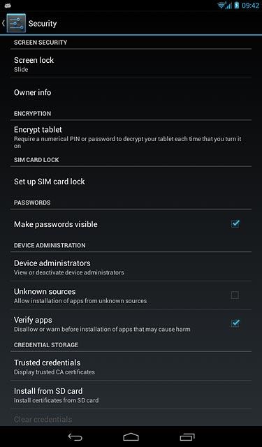 Press Screen lock.