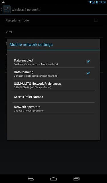 Press GSM/UMTS Network Preferences.
