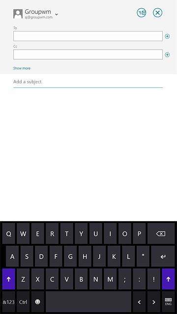 Press the letter keys to key in the required word.A number of words based on the letters you've keyed in are displayed.