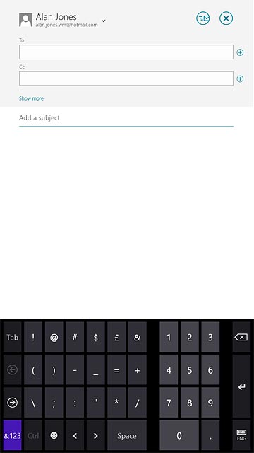 If required, press arrow right to see more symbols.