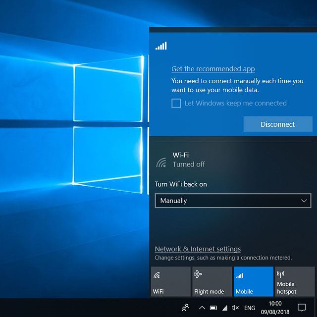 Click Disconnect.