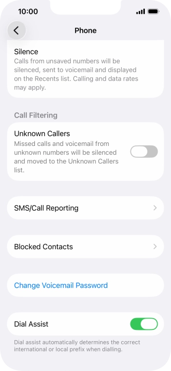Press Silence to turn on the function.