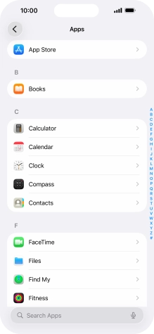 Press App Store.