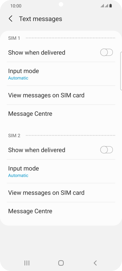 Samsung Galaxy S21 5G - Set up your phone for text messaging | Vodafone UK