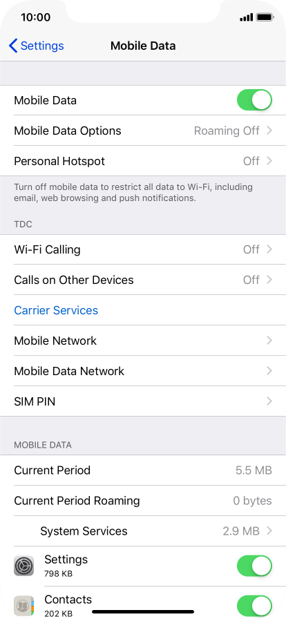 Apple Iphone Xr View Data Usage Vodafone Uk