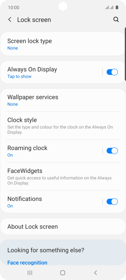 samsung a71 lock screen