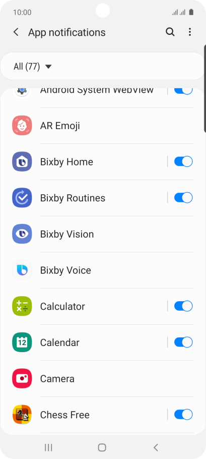 samsung a71 led notification