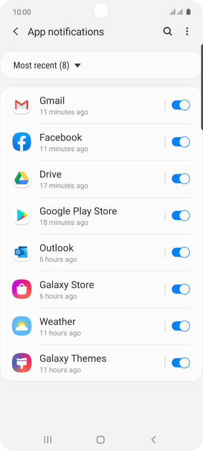 samsung a71 led notification