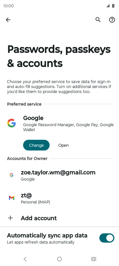 Press the Home key to return to the home screen.