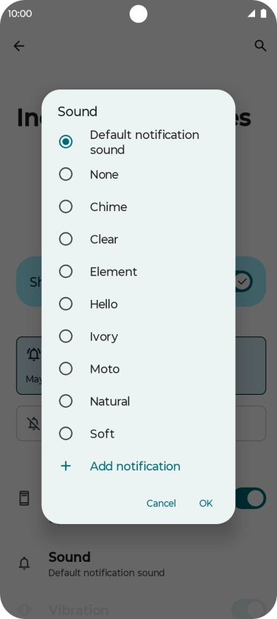 Press the required message tones to hear them.