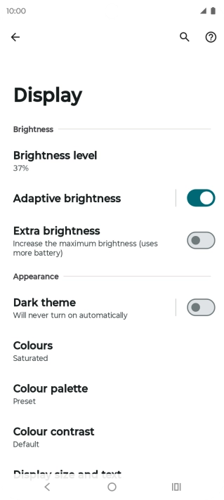 Press Dark theme.
