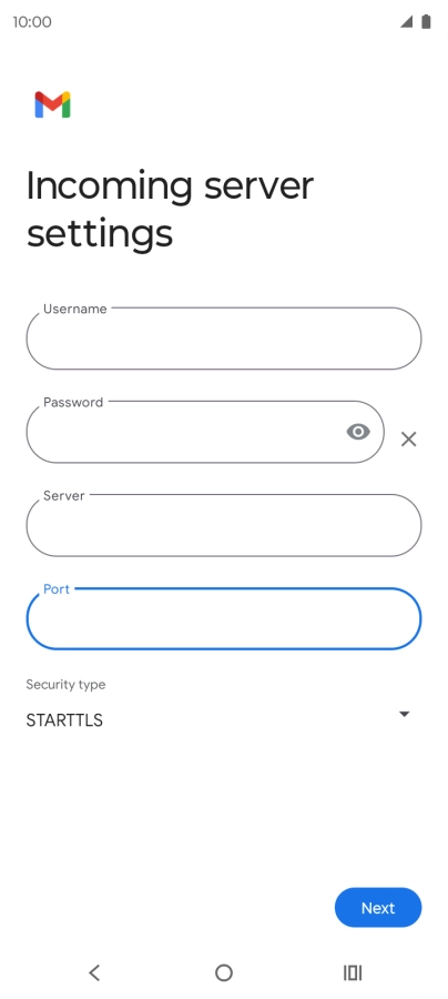 Press the drop down list below 
