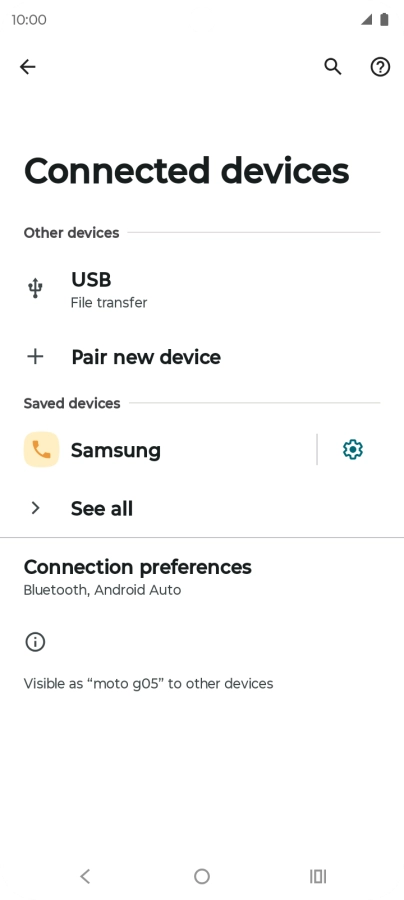 Press the Home key to return to the home screen.