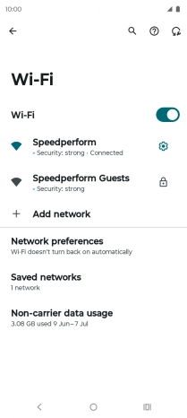 Press the Home key to return to the home screen.