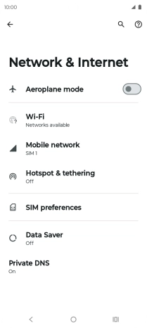 Press Wi-Fi.