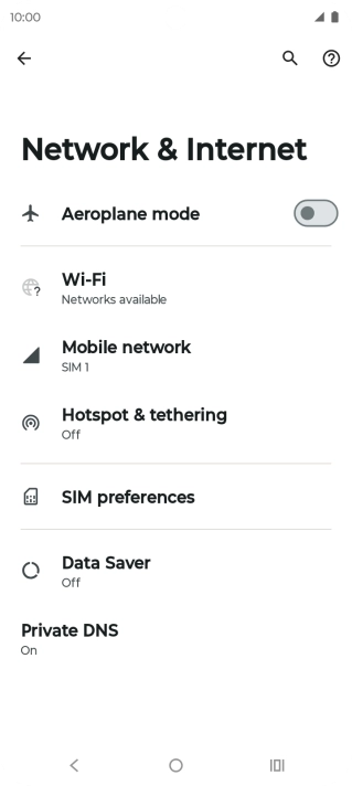 Press Wi-Fi.