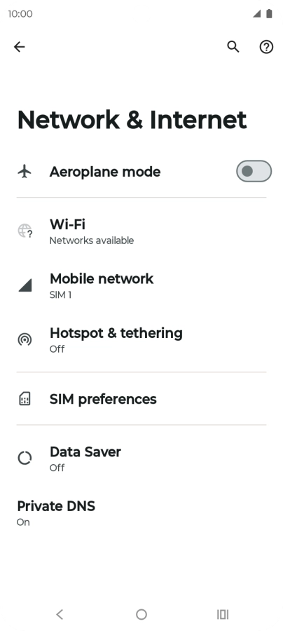 Press Wi-Fi.