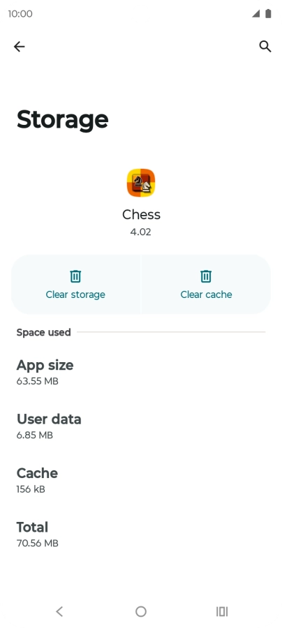 Press Clear cache.