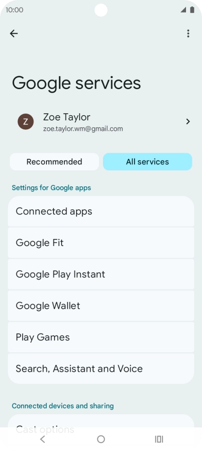 Press Search, Assistant and Voice.