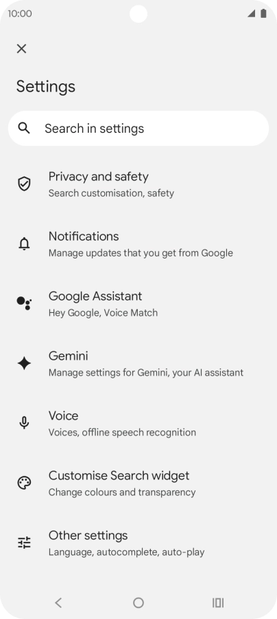 Press Gemini.