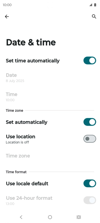 Press the Home key to return to the home screen.