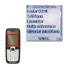 Vaya a Silenciar micrófono y pulse la tecla de navegación.Se silencia el micrófono.