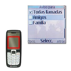 Cuando aparece una V a la izquierda de un grupo, el grupo está seleccionado.