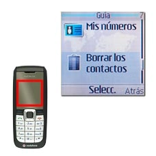 Vaya a Borrar los contactos y pulse la tecla de navegación.