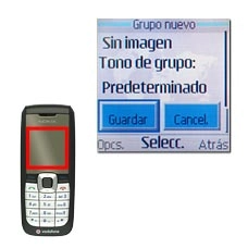 Vaya a Guardar y pulse la tecla de navegación.La pantalla muestra que se añade el grupo llamante y regresa a la lista de los grupos llamantes existentes.