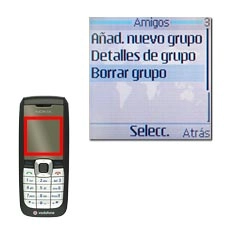 Vaya a Borrar grupo y pulse la tecla de navegación.