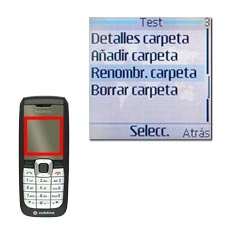 Vaya a Renombr. carpeta y pulse la tecla de navegación.