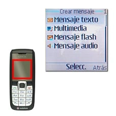 Vaya a Mensaje texto y pulse la tecla de navegación.