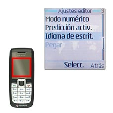 Vaya a Idioma de escrit. y pulse la tecla de navegación.
