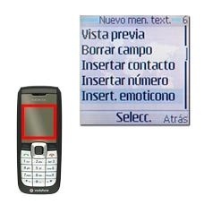 Vaya a Insert. emoticono y pulse la tecla de navegación.