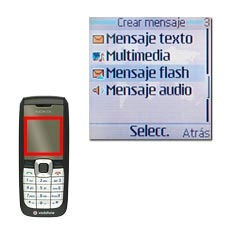 Vaya a Mensaje flash y pulse la tecla de navegación.