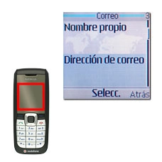 Vaya a Dirección de correo y pulse la tecla de navegación.