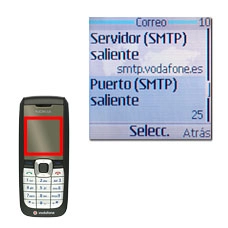 Vaya a Puerto (SMTP) saliente y pulse la tecla de navegación.