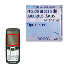 Vaya a Tipo de red y pulse la tecla de navegación.