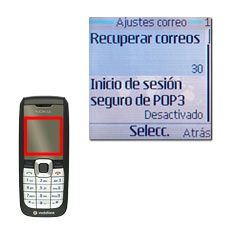 Vaya a Recuperar correos y pulse la tecla de navegación.