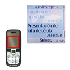 Vaya a Presentación de info de célula y pulse la tecla de navegación.