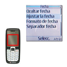 Vaya a Ajustar la fecha y pulse la tecla de navegación.