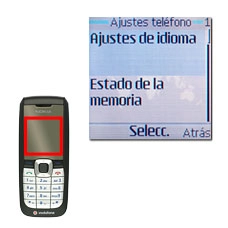 Vaya a Ajustes de idioma y pulse la tecla de navegación.