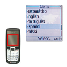 Vaya a Español y pulse la tecla de navegación.