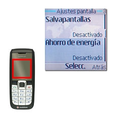 Vaya a Ahorro de energía y pulse la tecla de navegación.