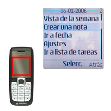 Vaya a Crear una nota y pulse la tecla de navegación.